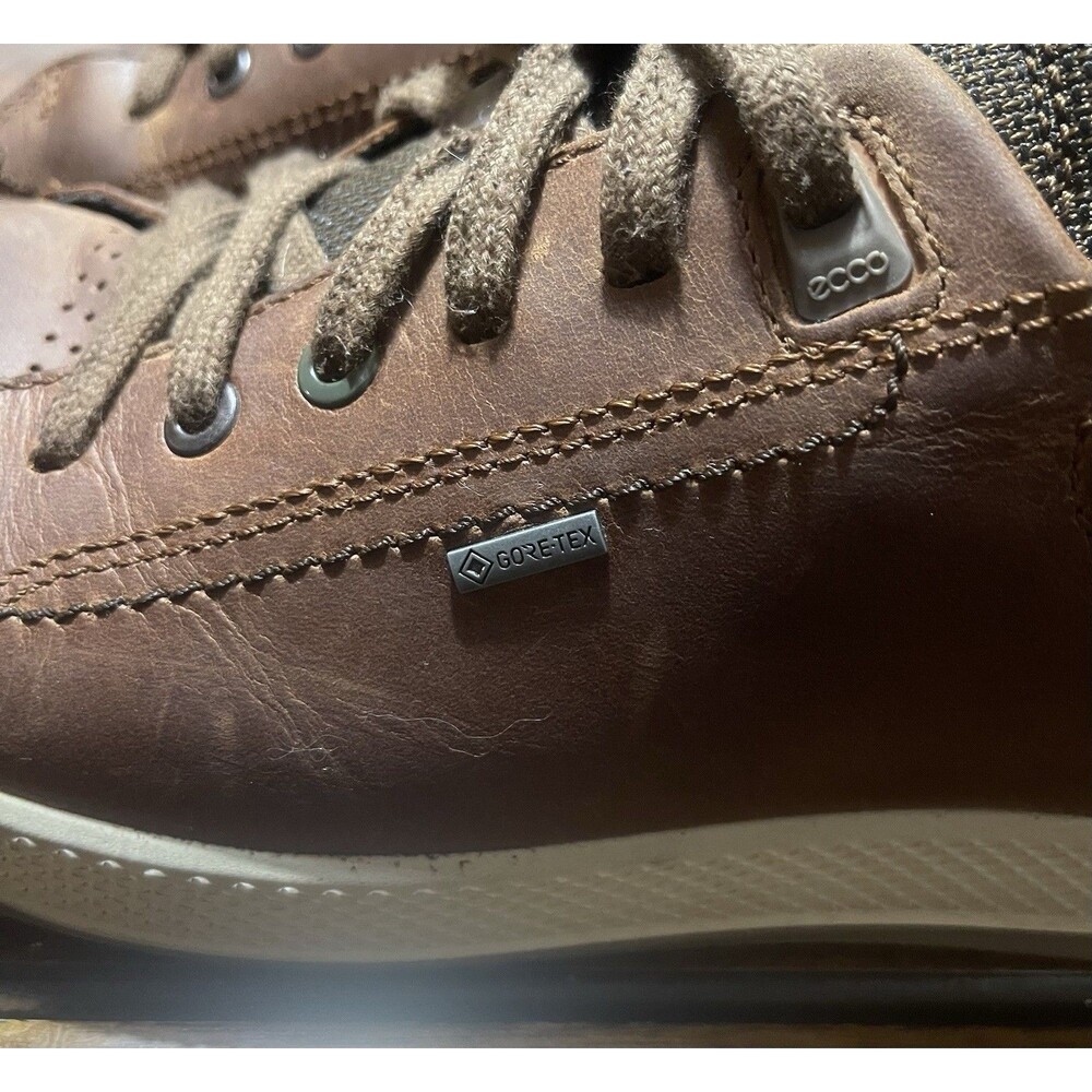 Ecco Men's Brown Byway Tred Gore-Tex Lace Up Leather Sneaker Size 8 - Picture 7 of 7